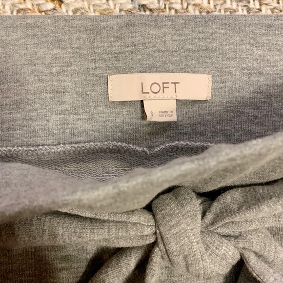 Loft cozy gray tie skirt - Picture 2 of 3